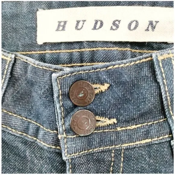 HUDSON SIGNATURE BOOTCUT BLUE JEANS LOW RISE WOMENS SIZE 26 - Picture 5 of 8